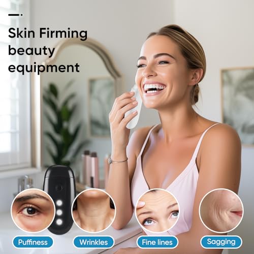 Aphrona Galvanic Spa - Facial Toning Device - Micro-Current Gua Sha face Tone Device - Skin Firming - FDA Cleared Facial Massager White