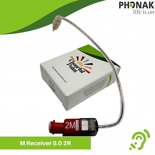 Phonak 5.0 Receiver – M Size – Level 2 – Right Ear (R) – (054-1215) – 3 Pin – Compatible with Lumity, Paradise, Marvel RIC Hearing Aids – Original Phonak Replacement 054-1215