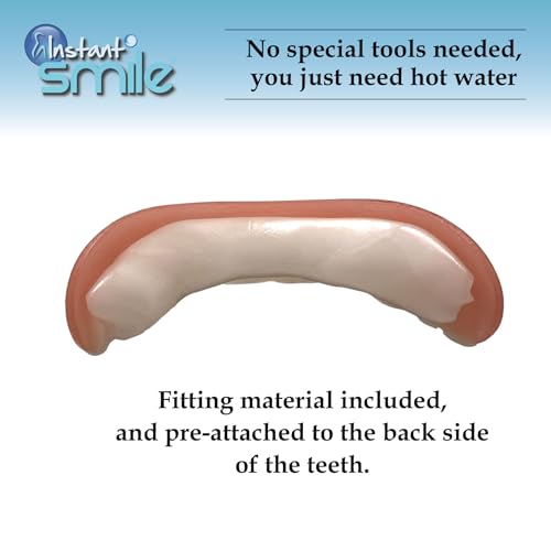 Instant Smile Comfort Fit Flex Bright White Shade - Slightly Imperfect - with 2 Extra Fitting Bead Bags. One Size fits Most People.