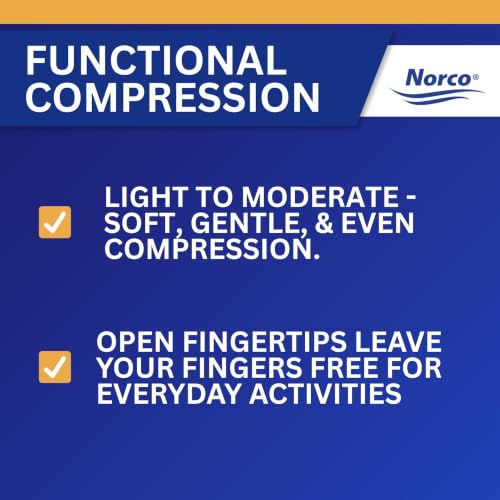 Norco Tipless Edema Compression Glove - Beige, Right Hand, Large | NC53227