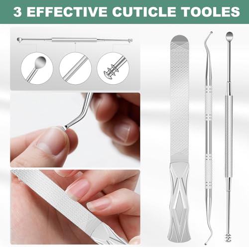 Toenail Clippers for Seniors Thick Toenails, CLPPNA Angled Head Large Toe Nail Clippers Set for Men, Heavy Duty 45° Ingrown Toenail Clippers, 37mm Wide Opening Nail Cutter with Long Handle, 6PCS 6PCS(Ingrown & Angled & Slanted）