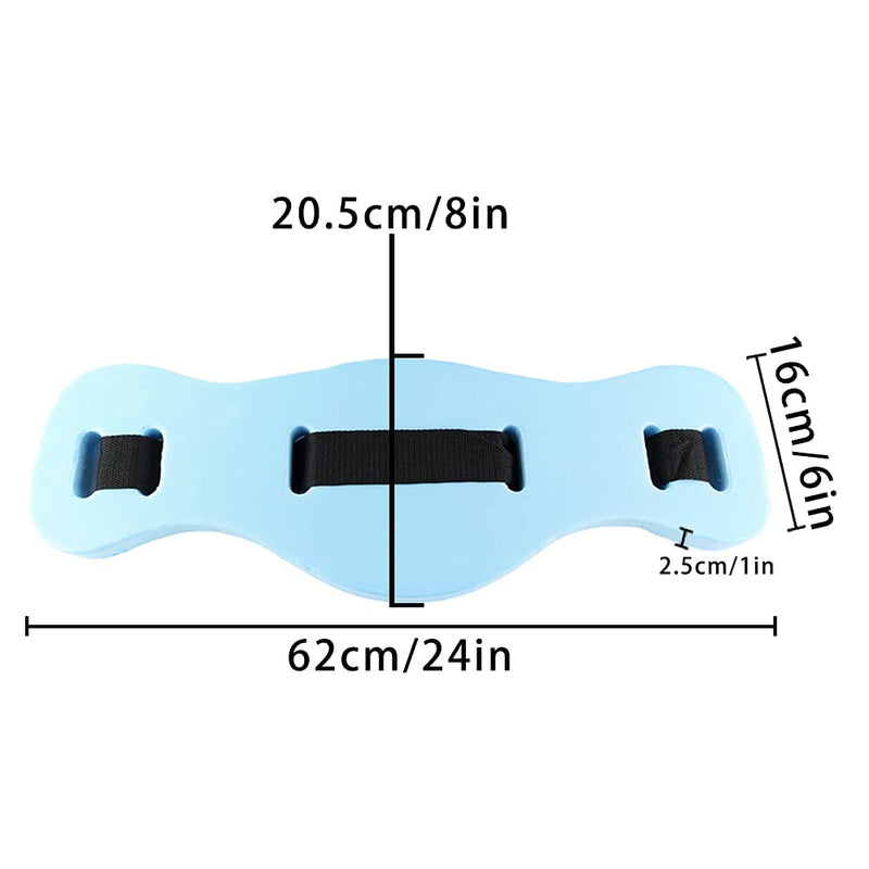 Pool Floats Back Swim Floating Belt EVA Foam Swimming Training Aid Aerobics Exercise Belt Kickboard for Adult Kids Blue - BeesActive Australia