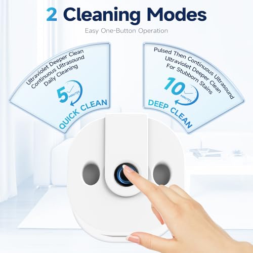 DODOWIN 45kHz Ultrasonic Retainer Cleaner, 200ML, 2 Cleaning Modes White