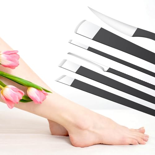 6Pcs Pedicure Knife Set, Professional Foot Knife with A Storage Box, Ingrown Toenail Removal Kit, Foot Care Tools Hard Dry Skin Remover for Hand Feet