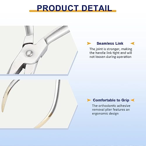 Dental Orthodontic Adhesive Removal Plier - Braces Removal Tool Glue Remover Plier Braces Adhesive Glue Remover Plier