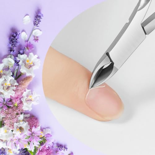 Nail Cuticle Trimmer with Cuticle Pusher Tool. Cuticle Nippers Professional and Nail Cuticle Remover. For Cuticle Care, Use Our Cuticle Cutter and Nail Cuticle Pusher. Stainless Steel Design.