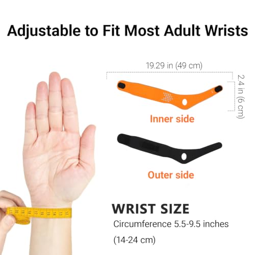 Ulnar Wrist Brace for Right & Left Hand, Ultra-Thin Elastic Wrist Wrap with Compression, Inconspicuous & Art-Inspired Design, Adjustable Support for Repetitive Wrist Use, Daily Wear for Typing, Work, Sports, Recovery, and Cheer Activities (Beige, Left)
