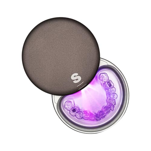 Sonic Go Aligner & Retainer Case – Portable Light-Powered Dry Case for Clear Aligners & Retainers – No Water, No Tablets, No Soaking – Aluminium Case, USB-C, 2-Month Battery
