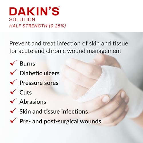 Dakin's Wound Cleanser Diluted 0.25% Wound Cleanser, 16oz Half Strength