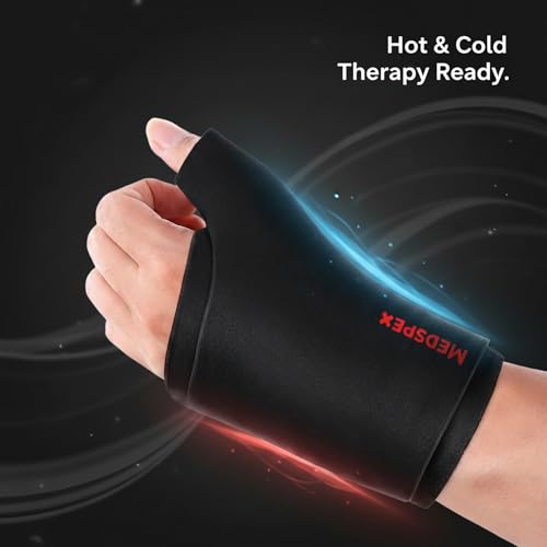 Wrist and Thumb Sleeve [One Size] Hot/Cold Wrap for Ice Pack |Fit for Either Hand Hot & Cold Therapy |Reusable Gel Glove for Injuries, Carpal Tunnel, Arthritis |Healthcare Hot & Cold Therapies