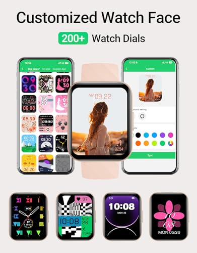 Smart Watch for Women, Answer/Make Calls, for iPhone/Android Phone Purple Dark Purple