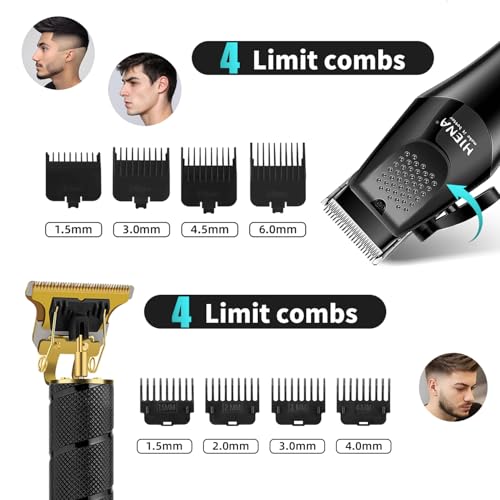 HIENA PRO Hair Clippers for Men, Barber Kit Trimmers for Men