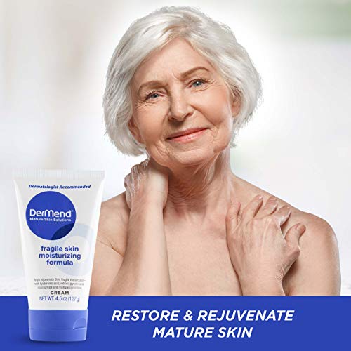 DerMend Fragile Skin Moisturizer 4.5 oz - Firms Aging Skin & Mature Skin 4.5 Ounce (Pack of 1)