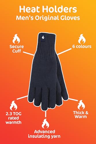 HEAT HOLDERS Men's Gloves - MHHG Medium-Large Black