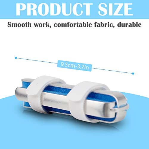 FERCAISH 4-Sided Finger Splints, Metal Finger Support Brace Recovery Injury Pain Bending Deformation Fixing Finger Correction Splint (Large) Large