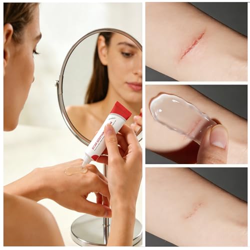 Scar Cream & Silicone Gel for Scar Removal - Natural, Advanced Treatment for Surgical Scars, Keloid Bumps, Stretch Marks & Skin Repair