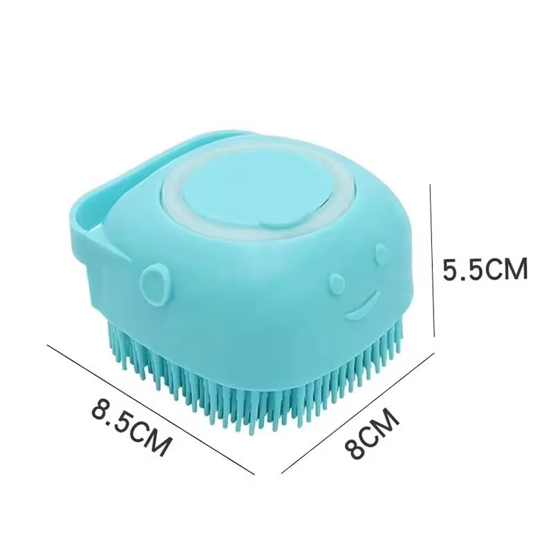 Laherencia- kit 3 Pcs Dog bath brush. , Dog brush, Washing brush with handle, Drying towel for Dogs, Pet bath set.