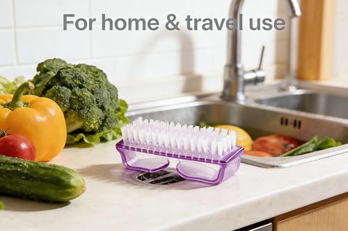 Nail Scrub Brushes, 6-Pack Oversized Grip for Home & Travel 6 Count (Pack of 1)
