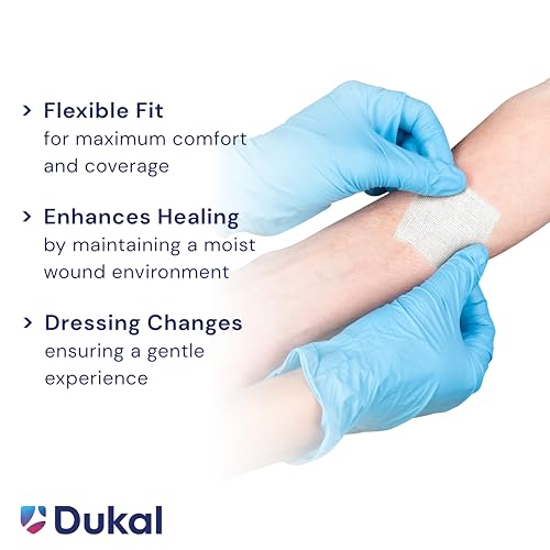 Dukal 206 Petrolatum Gauze, Sterile, 3" Width x 9" Length, Pack of 50