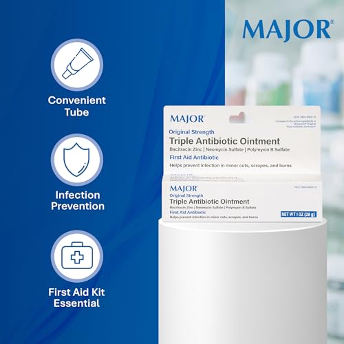 MAJOR Triple Antibiotic Ointment, Original Strength Formula, 1 Oz Tube