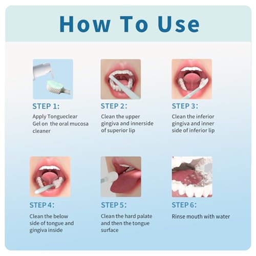 Tongue Cleaning Kit, Bad Breath Odor Eliminator, Halitosis Defense, MildGel Oral Cleaner&Gel Kit