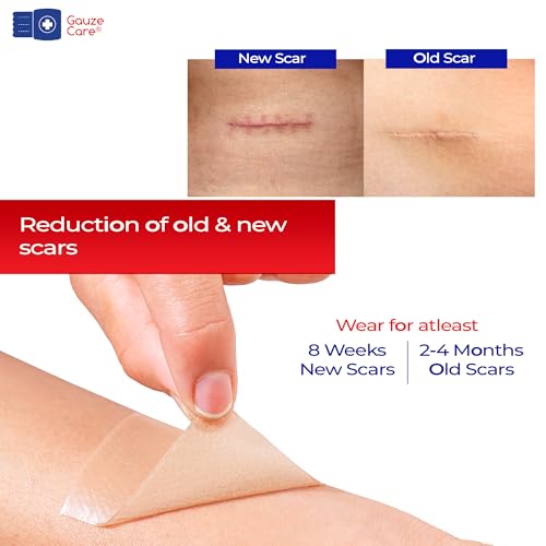 GauzeCare Silicone Scar Tape – 1.6”x60” Roll – Medical-Grade, Reusable, Professional Silicone Scar Tape for Surgical Scars, C-Section, Burns, Keloid, and Acne Scars 1.6"x60" - 1 Roll