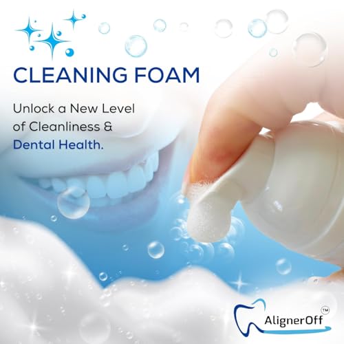 Cleaning Bundle- Retainer Cleaning Foam & Cleaning Crystals for Aligners, Retainers, Night Guards, & Dentures - Deep Cleaning, Whitening, Cavity Defense-Gentle and Efficient Formula