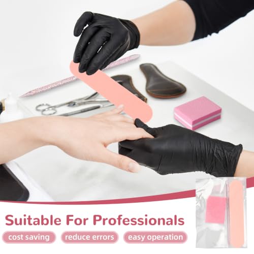 40 Sets Pink Professional Manicure Press On Nail Tool Kit