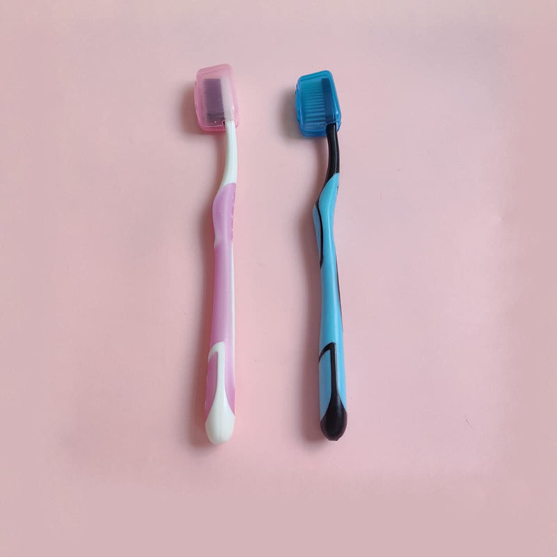 10 Pieces Portable Toothbrush Containers Travel Toothbrush Cap Cover Tooth Brush CapsConvenient for Travel, Home, Office and Hotel Use - BeesActive Australia