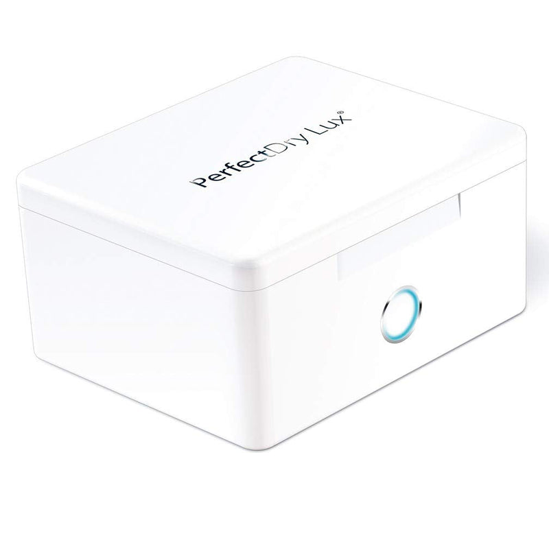 PerfectDry LUX | World's Fastest Hearing Aid Dryer, Dehumidifier Accessory | UV-C Ultraviolet Light Box Kit | Removes Sweat & Moisture from Hearing Aids, Wireless Earbuds, Ear Amplifiers