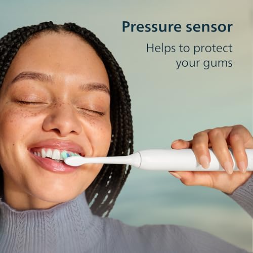 Philips Sonicare 4100 Rechargeable Electric Toothbrush, 1 Brush Head, Black 1 Count (Pack of 1)