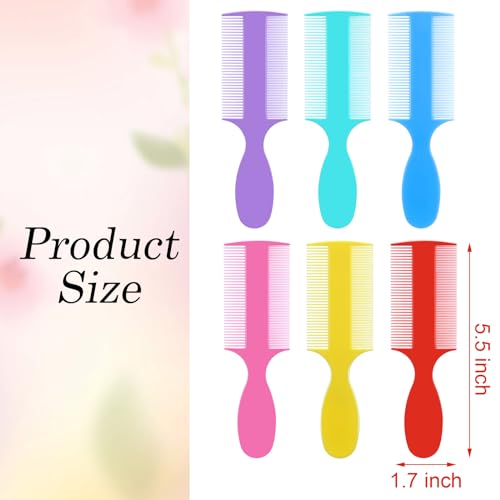 6 Pcs Baby Double Sided Fine Teeth Comb Dandruff