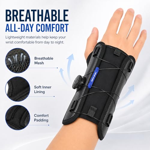 Carpal Tunnel Wrist Brace with Adjustable Knob, Right Small Right Hand Small-Right Hand