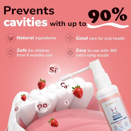 Abera Anti-Caries Kids Oral Spray, Fluoride Free Toddler Toothpaste Helper for Cavity Repair and Fresh Breath, 360 Degree Rotating Spout Easy to Use for Newborn to Preschooler, 1.35 fl Oz, Pack of 2 B. Recommended Combo