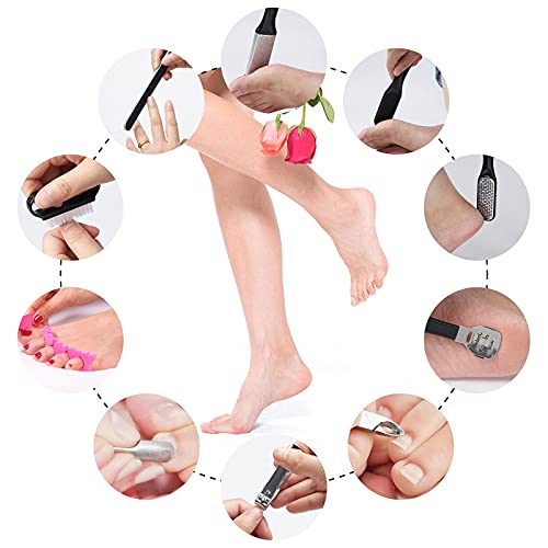 31Pc Professional Pedicure Kit, Nail Clipper, Foot Rasp and Callus Remover