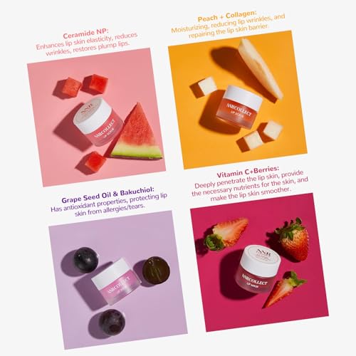 ANRCOLLECT 4-Pack Lip Scrub & Lip Mask Set