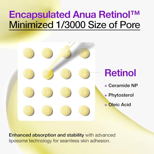 Anua Retinol Serum for Smooth & Renewed Texture, 1.01 fl oz