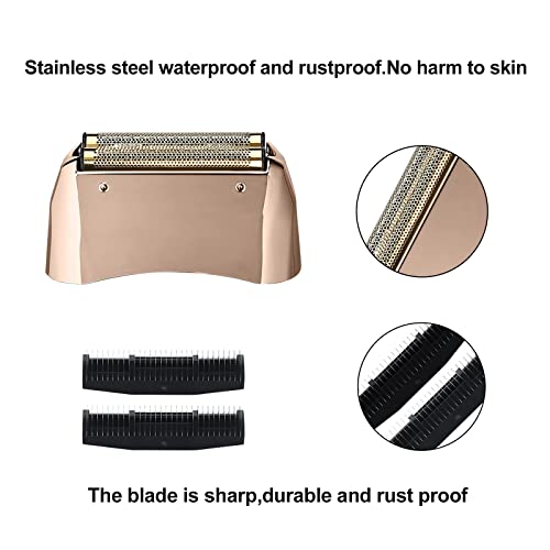 Shaver Replacement Pro Foil & Cutter,Compatible with andis TS-1 Shaver Head Rose Gold 2 Pack