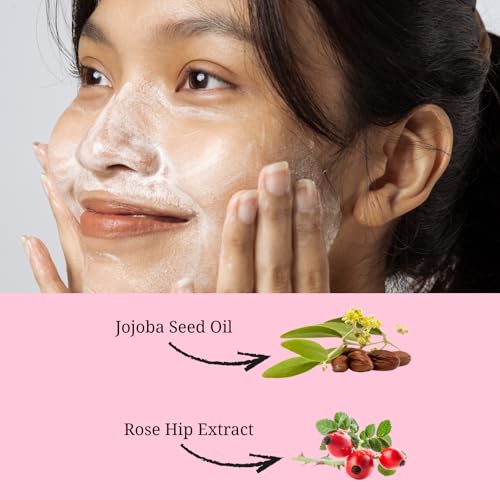 Japanese Powder Face Wash 0.4g 32pcs 1pack - Gentle Exfoliating Enzyme Cleanser for Smooth, Even skin tone - Travel-Friendly & Hygienic - Moisturizing Rice Powder Cleanser - Pink Pink 0.4g 32pcs 1