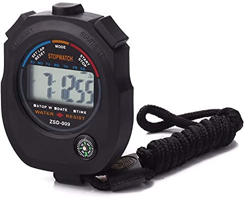 Multi-Function Electronic Digital Sport Stopwatch Timer, Large Display with Date Time and Alarm Function,Suitable for Sports Coaches Fitness Coaches and Referees (5pack) 5pack - BeesActive Australia