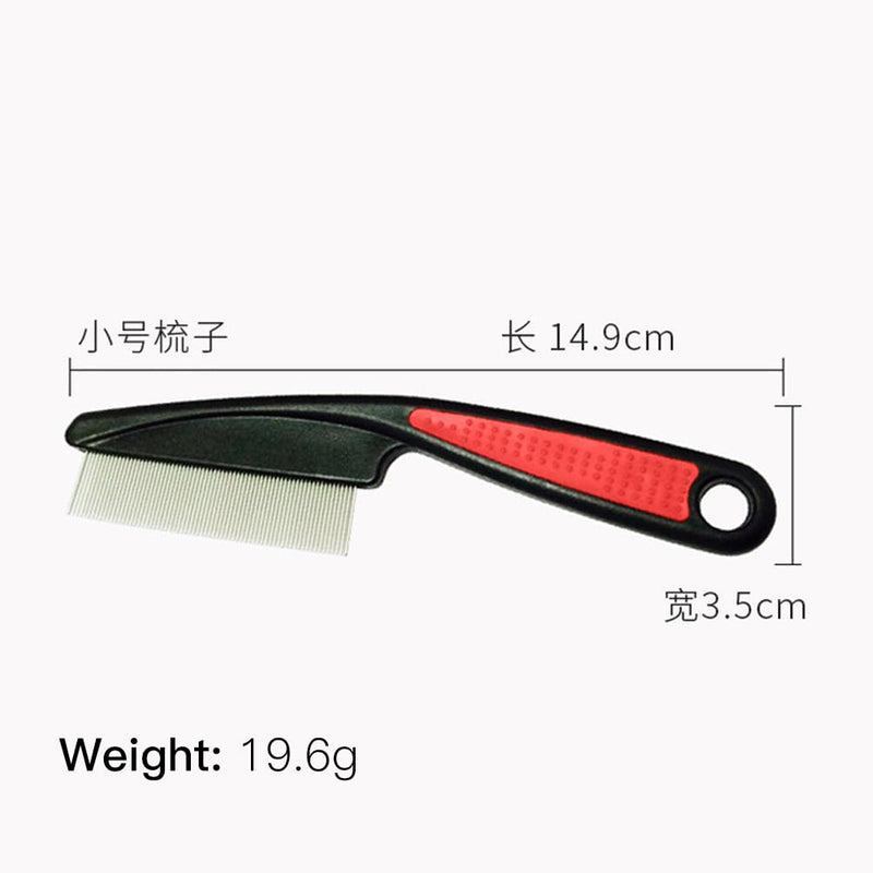 LJFEA Flea Comb for Dogs Cats Pack of 2 Professional Dog Cat Lice Comb Dust Comb Flea Comb Coarse & Fine Teeth Stainless Steel Lice Flea Comb - BeesActive Australia