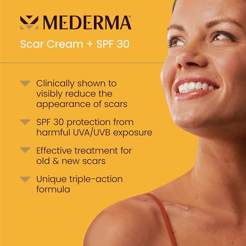 Mederma Scar Cream Plus SPF 30, Triple-Action Scar Treatment, 40g 2 Twin Pack