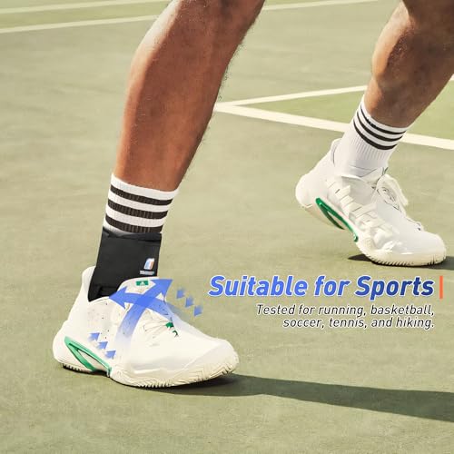 Quick Lace Up Ankle Brace for Women Men with Removable Side Splints, Ankle Braces for Sprained Ankle, Achilles Tendonitis, Injury Recovery, Ankle Support for Basketball,Volleyball,Soccer,Tennis,S