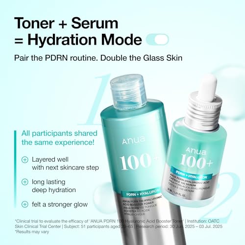 Anua PDRN 100 Hyaluronic Acid Booster Toner, 8.45 fl oz