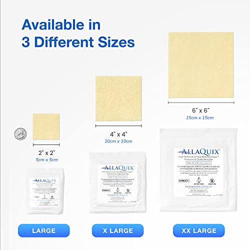 High Performance Stop Bleeding Gauze – Bulk 10-Pack (2"x2") – Chitosan Hemostatic Wound Dressing for Multi-Kit Stocking, Trainers, Clinics & Blood Thinner Households – Military-Grade 2" x 2" (Pack of 10)