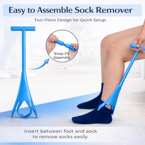 4-in-1 Sock Aid Kit for Seniors - Sock Remover, Leg Lifter & Car Handle