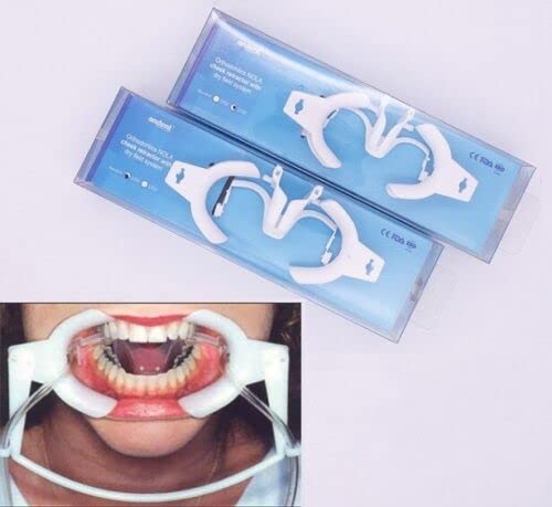 Dental Oral Dry Field System Nola Retractor,Orthodontic Teeth Whitening Cheek Retractor,Autoclavable Dental Mouth Opener,Disposable Dental Lip Cheek Retractor for Mouthguard L