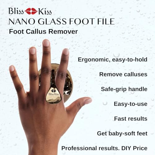 Bliss Kiss Nano Glass Foot File and Callus Remover
