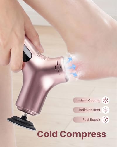 Electric Foot Callus Remover with Ice Compress, 50 Sanding Discs