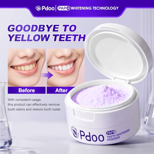 Purple Teeth Whitening Pack - Whitening Strips & Whitening Powder
